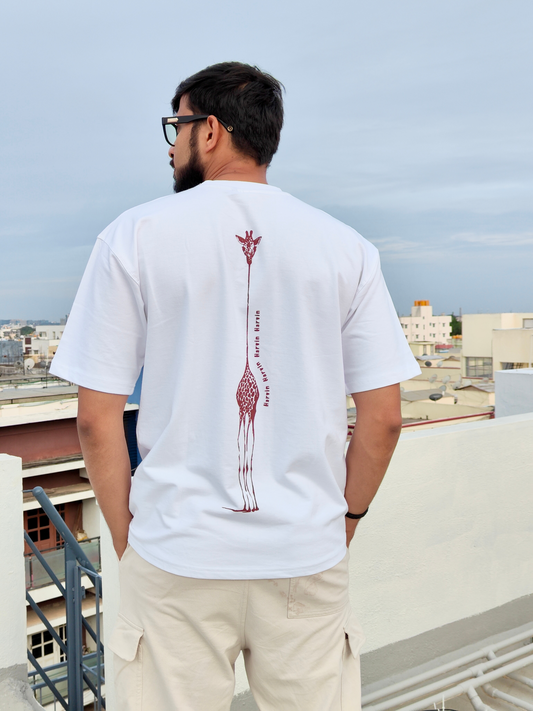 MEN'S OVERSIZED T-SHIRT | GIRAFFE SPINE EDITION