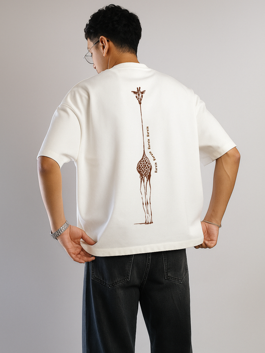 MEN'S OVERSIZED T-SHIRT | GIRAFFE SPINE EDITION