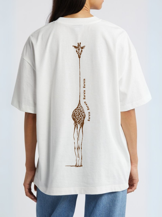 WOMEN'S OVERSIZED T-SHIRT | GIRAFFE SPINE EDITION